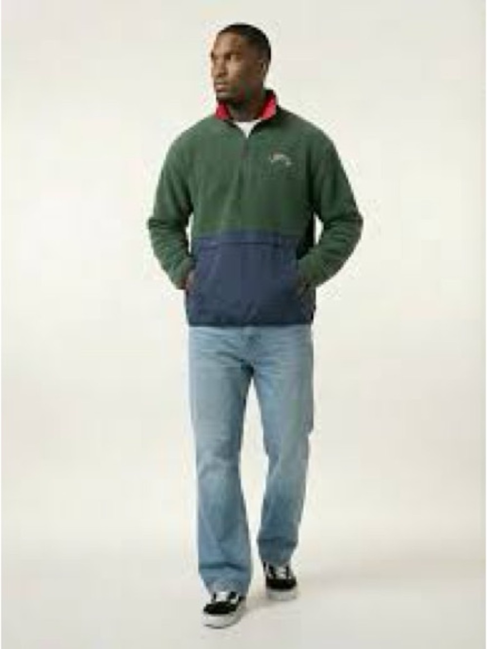LEVI’S quarter zip 90’s vibe polar fleece for men